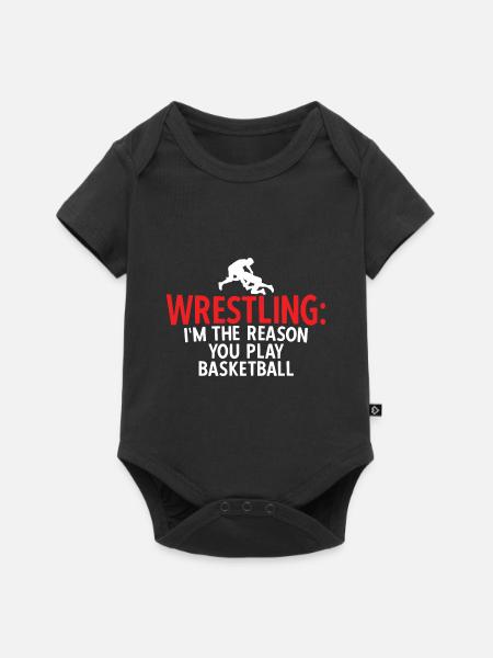 Grappling Martial Arts Wrestling - Baby Premium Kurzarmbody - Schwarz