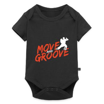 Breakdancing Tanzen für Tänzer - Baby Premium Kurzarmbody - Schwarz - Vorne