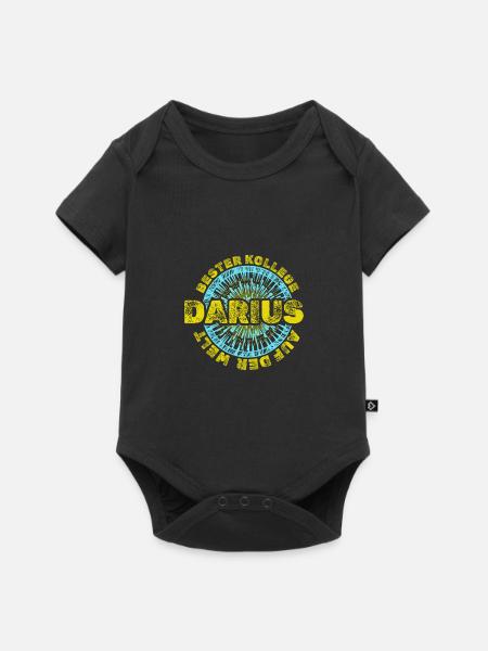 Geschenkidee Darius - Baby Premium Kurzarmbody - Schwarz