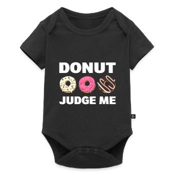 Donut Judge Me Donut Maker - Baby Premium Kurzarmbody - Schwarz - Vorne