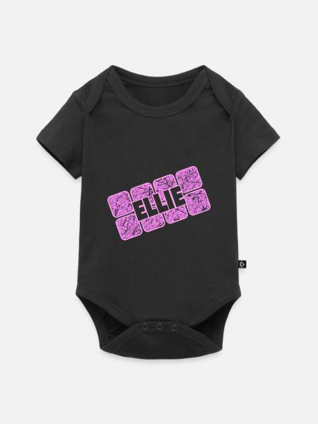 Ehefrau Ellie - Baby Premium Kurzarmbody - Schwarz