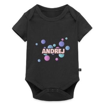 Andrej - Baby Premium short-sleeve bodysuit - black - Front