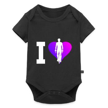 Cyclists Cycling Men Cycling - Baby Premium short-sleeve bodysuit - black - Front