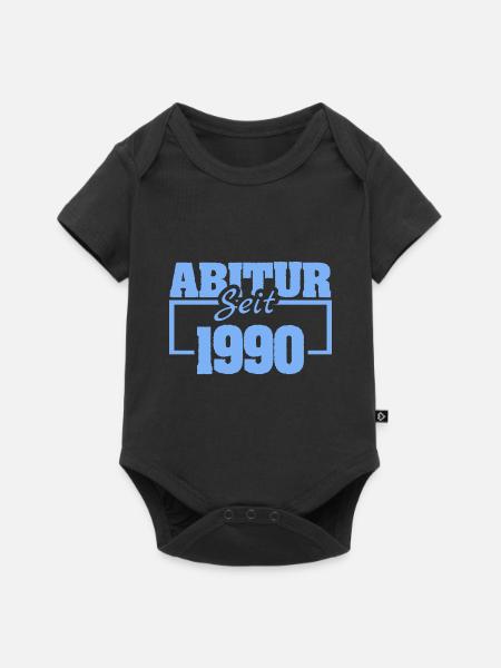 1990 - Baby Premium Kurzarmbody - Schwarz
