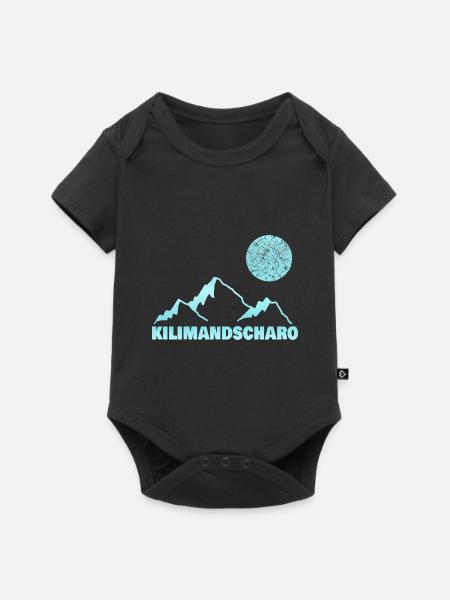 kilimandscharo als Bergsteigen - Baby Premium Kurzarmbody - Schwarz