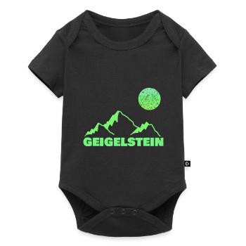 Klettern geigelstein - Baby Premium Kurzarmbody - Schwarz - Vorne