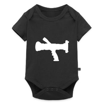 Feuerwehr hollow jet pipe jet pipe - Baby Premium short-sleeve bodysuit - black - Front