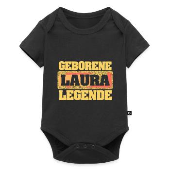 Laura - Body à manches courtes Premium Bébé - noir - Devant