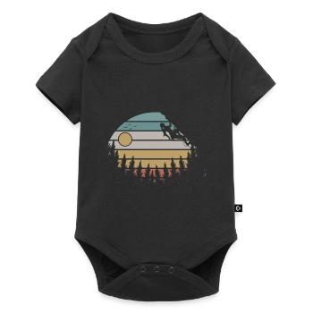 Retro Climbing Girls Climber Bloc - Body à manches courtes Premium Bébé - noir - Devant