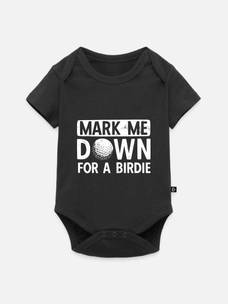 Golfplatz zum Golfen Golf - Baby Premium Kurzarmbody - Schwarz