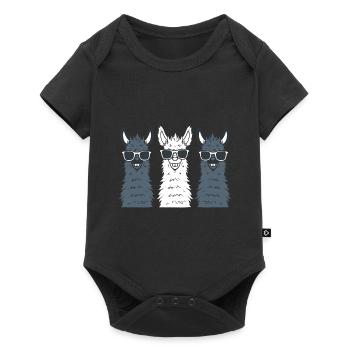 Cool Alpaga Cartoon Lama Herder - Body à manches courtes Premium Bébé - noir - Devant