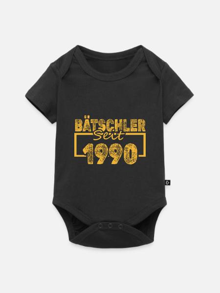 Jungeselle 1990 - Baby Premium Kurzarmbody - Schwarz