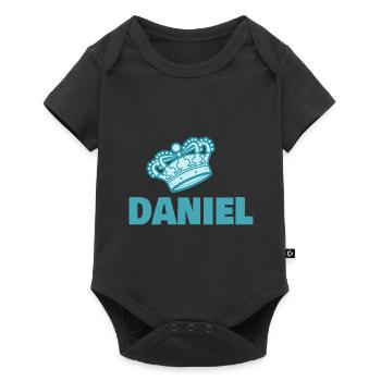 Geschenk für Daniel - Baby Premium Kurzarmbody - Schwarz - Vorne