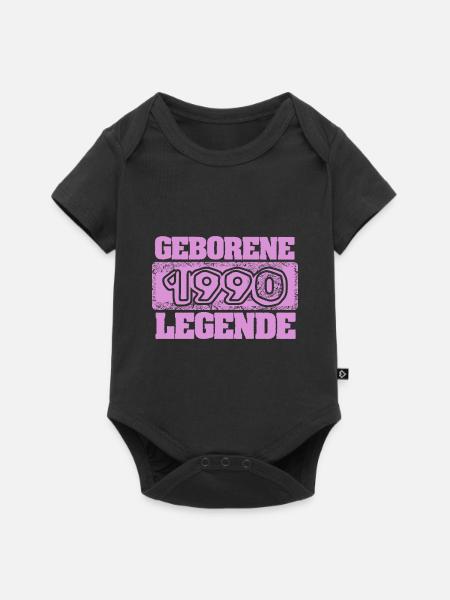 Legendary 1990 - Baby Premium Kurzarmbody - Schwarz