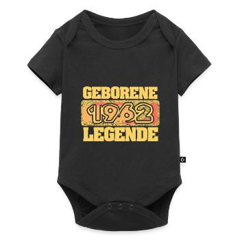 E 1962 - Baby Premium Kurzarmbody - Schwarz - Vorne