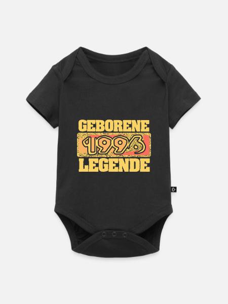 E 1996 - Baby Premium Kurzarmbody - Schwarz