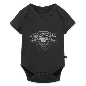 1971 - Baby Premium short-sleeve bodysuit - black - Front