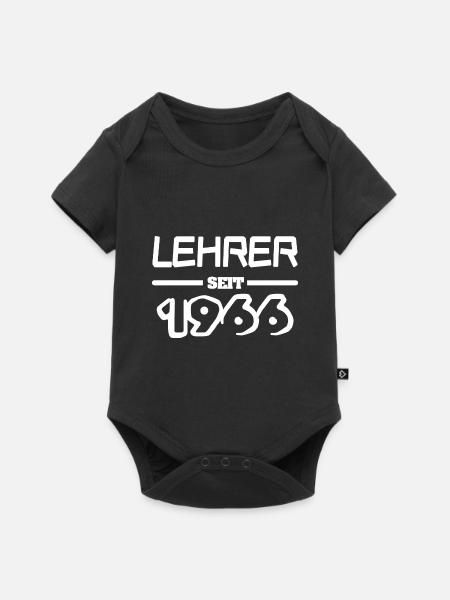 1966 1966 - Baby Premium Kurzarmbody - Schwarz