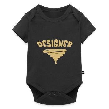 Designer as a profession - Baby Premium short-sleeve bodysuit - black - Front