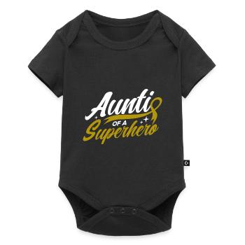 Childhood Cancer Education - Baby Premium short-sleeve bodysuit - black - Front