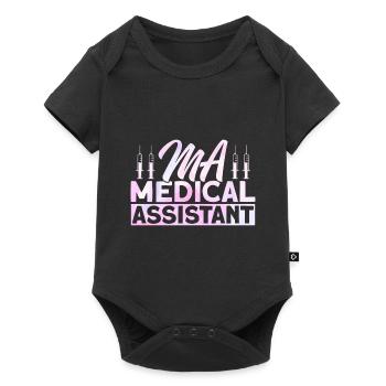 CMA Medizinische Schule Zertifizierte medizinische - Baby Premium Kurzarmbody - Schwarz - Vorne