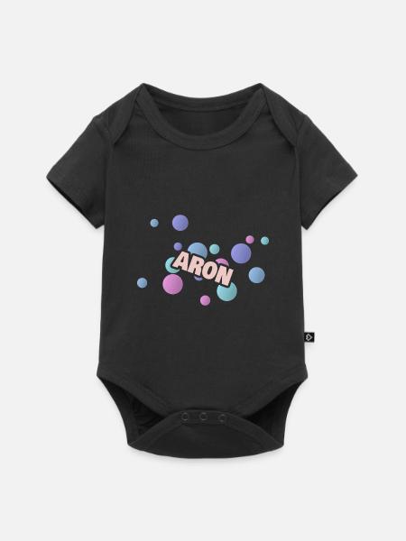 Aron - Baby Premium Kurzarmbody - Schwarz