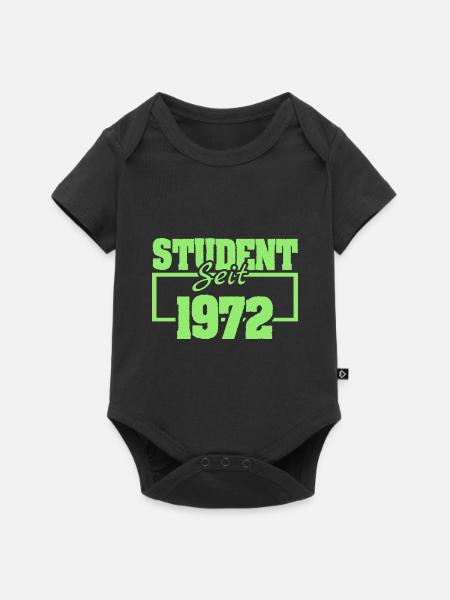 Student 1972 - Baby Premium Kurzarmbody - Schwarz