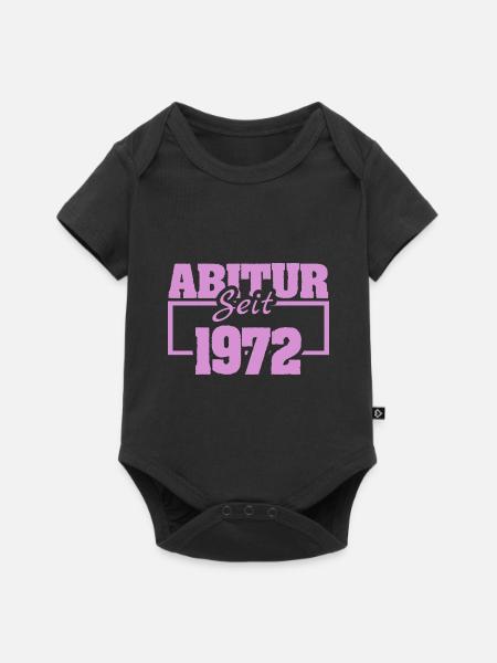 1972 - Baby Premium Kurzarmbody - Schwarz