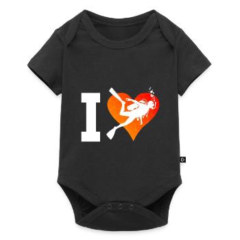 Plongée sous-marine femme Plongée sous-marine Plongeur Homme - Body à manches courtes Premium Bébé - noir - Devant