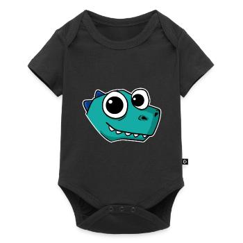 Dino Dinosaur Head - Baby Premium short-sleeve bodysuit - black - Front