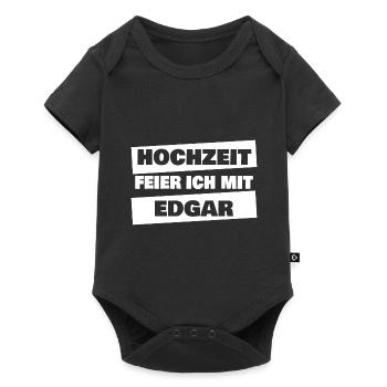 Edgar als JGA - Baby Premium Kurzarmbody - Schwarz - Vorne