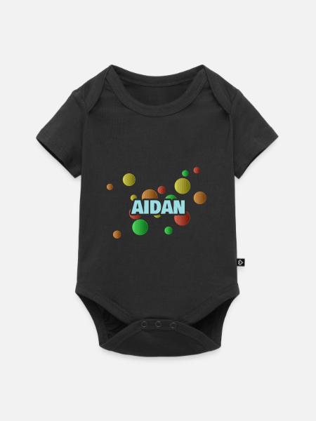 Aidan Aidan - Baby Premium Kurzarmbody - Schwarz