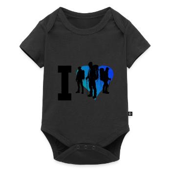 Bouldering Women Bouldering Climber Men - Baby Premium short-sleeve bodysuit - black - Front