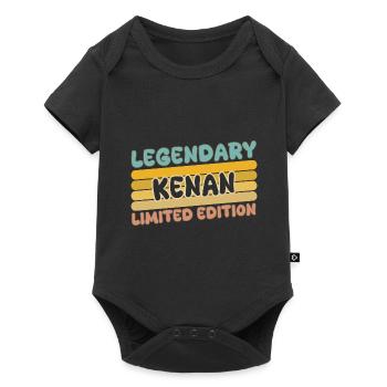 Kenan comme nom - Body à manches courtes Premium Bébé - noir - Devant