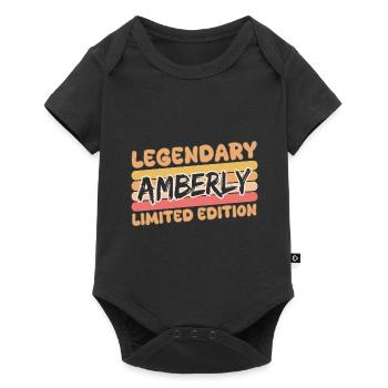 Amberly comme nom - Body à manches courtes Premium Bébé - noir - Devant