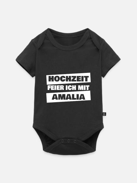 JGA Amalia - Baby Premium Kurzarmbody - Schwarz