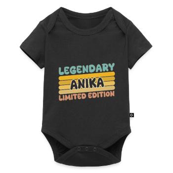 Gift for Anika - Baby Premium short-sleeve bodysuit - black - Front