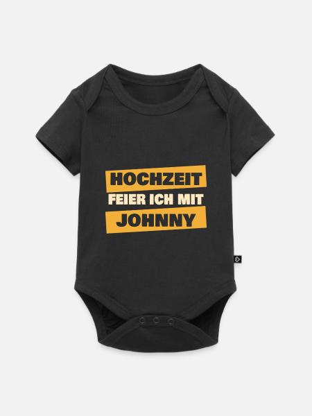 Johnny - Baby Premium Kurzarmbody - Schwarz