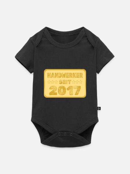 2017 - Baby Premium Kurzarmbody - Schwarz