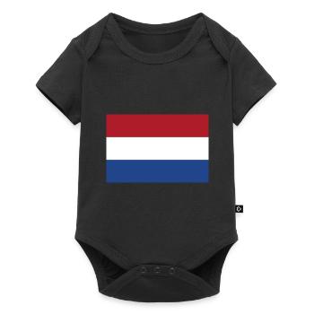 Flag of the Netherlands - Baby Premium short-sleeve bodysuit - black - Front