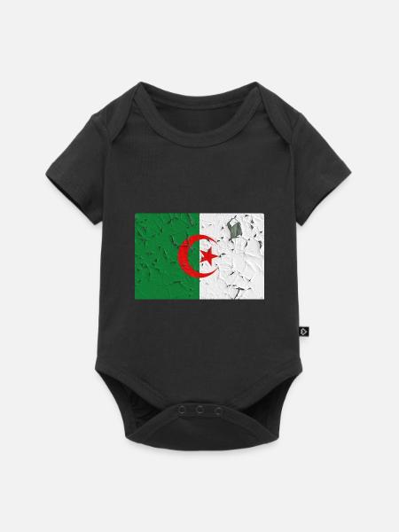 Algerien - Baby Premium Kurzarmbody - Schwarz