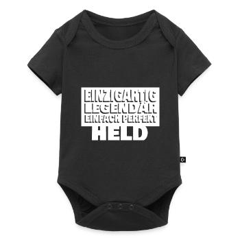 Held - Baby Premium Kurzarmbody - Schwarz - Vorne