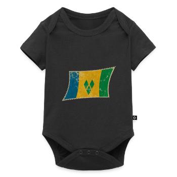 St Vincent und die Grenadinen - Baby Premium Kurzarmbody - Schwarz - Vorne