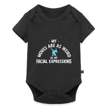 Breakdancing Tanzen für Tänzer - Baby Premium Kurzarmbody - Schwarz - Vorne
