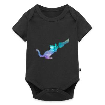 Pastel Cat Friends Feline Pet Lover - Baby Premium short-sleeve bodysuit - black - Front