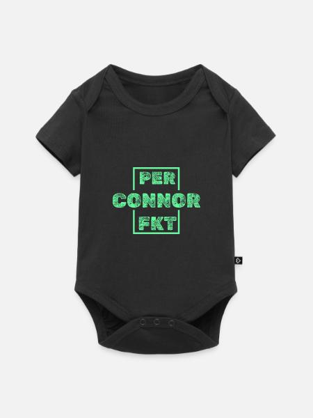 Perfekt Connor - Baby Premium Kurzarmbody - Schwarz