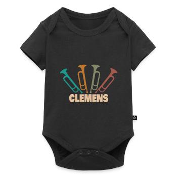 Tube Clemens - Baby Premium short-sleeve bodysuit - black - Front