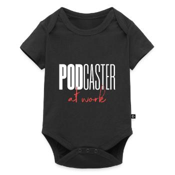 Podcaster Podcast at work - Baby Premium short-sleeve bodysuit - black - Front