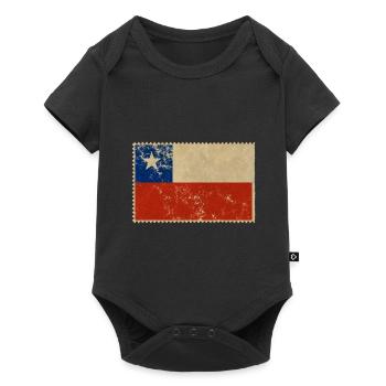 Drapeau Chili - Body à manches courtes Premium Bébé - noir - Devant
