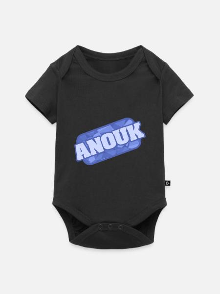 Gesundheit Anouk - Baby Premium Kurzarmbody - Schwarz